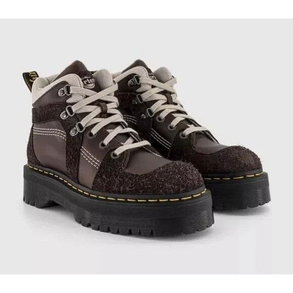 Dr. Martens Zuma Women's Size 9 Leather Suede Hiker Style Boots Brown NEW - Picture 1 of 9